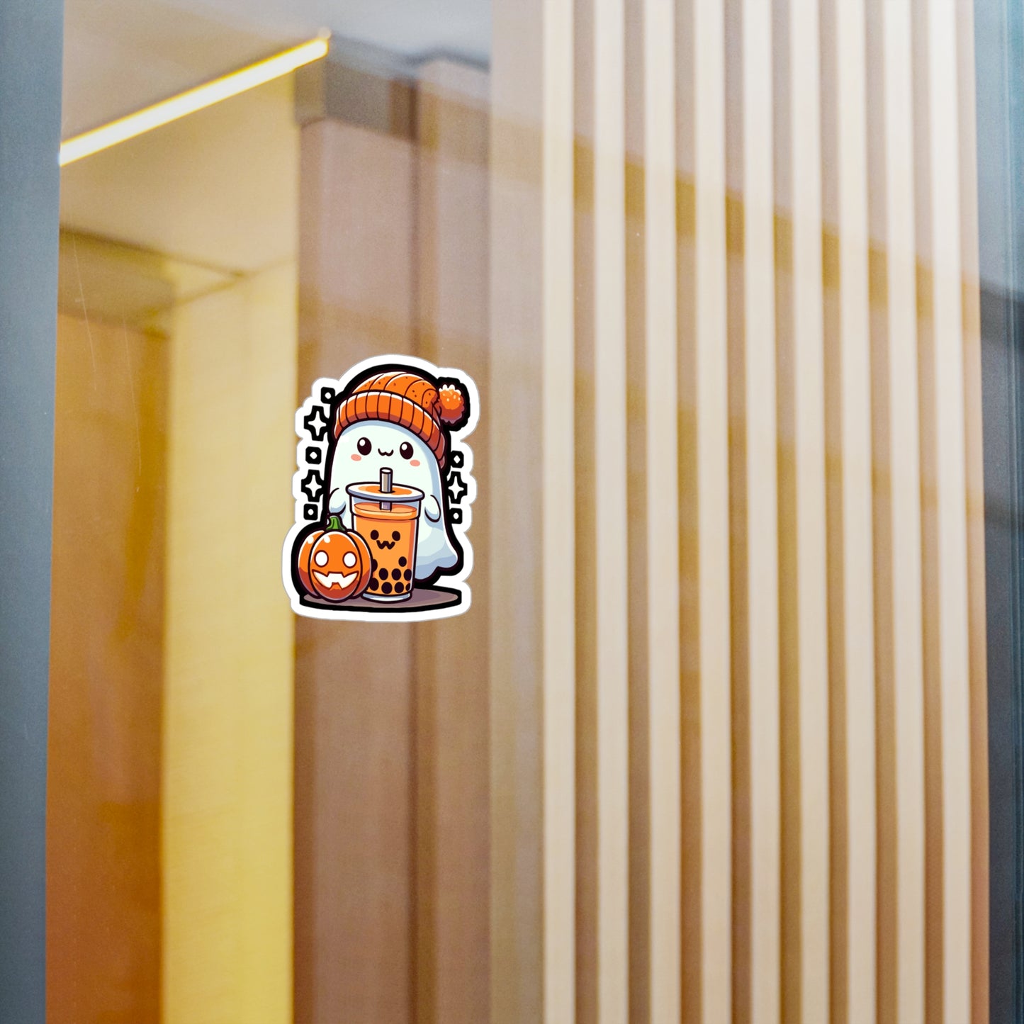 Halloween Costume Ghost Sweets Tee - Halloween Sticker for Laptop Sticker. Water Bottle Sticker, Vinyl Ghost Decal - Halloween Gift