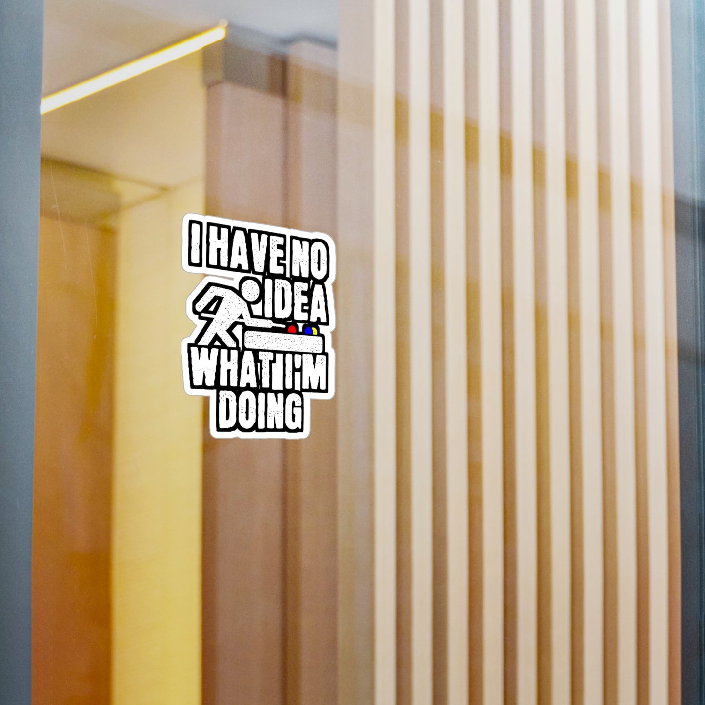 I Have No Idea What I'm Doing - Billiards Sticker for Laptop Sticker. Water Bottle Sticker, Vinyl Pool Decal - Billiards Gift