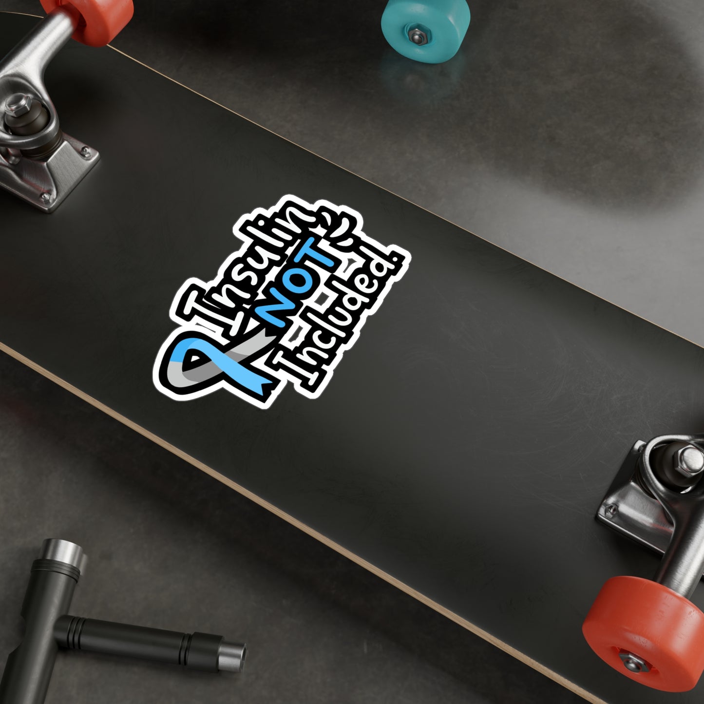 Insulin Not Included - Diabetes Sticker for Laptop Sticker. Water Bottle Sticker, Vinyl Insulin Decal - Diabetes Gift