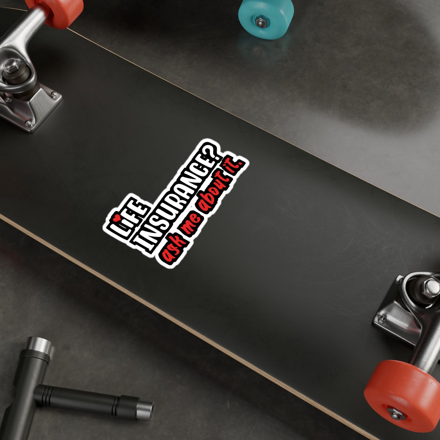 Life Insurance Ask Me About It | Insurance-agent Sticker | Policy Decals | Premium Laptop Sticker | Insurance-agent Gift | Policy Gift