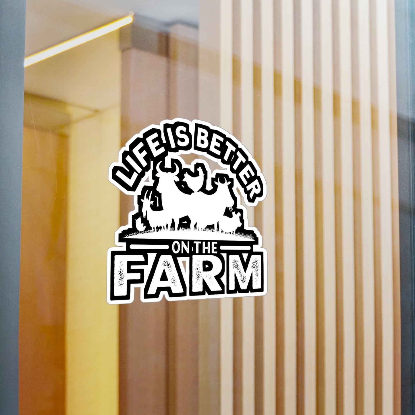 Life Is Better On the Farm - Farmer Sticker for Laptop Sticker. Water Bottle Sticker, Vinyl Farm Decal - Farmer Gift