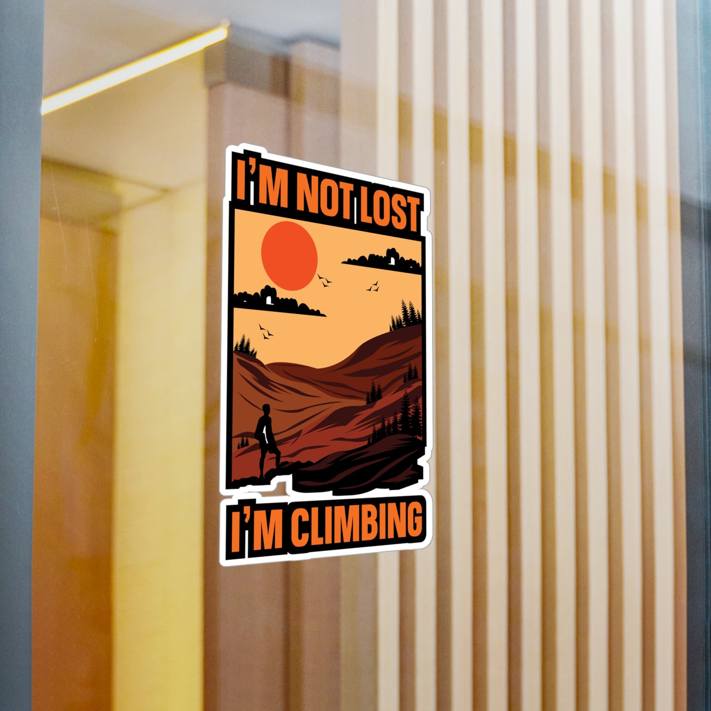 Rock Climbing Mountain Climber Bouldering  - Climbing Sticker for Laptop Sticker. Water Bottle Sticker, Vinyl Climber Decal - Climbing Gift