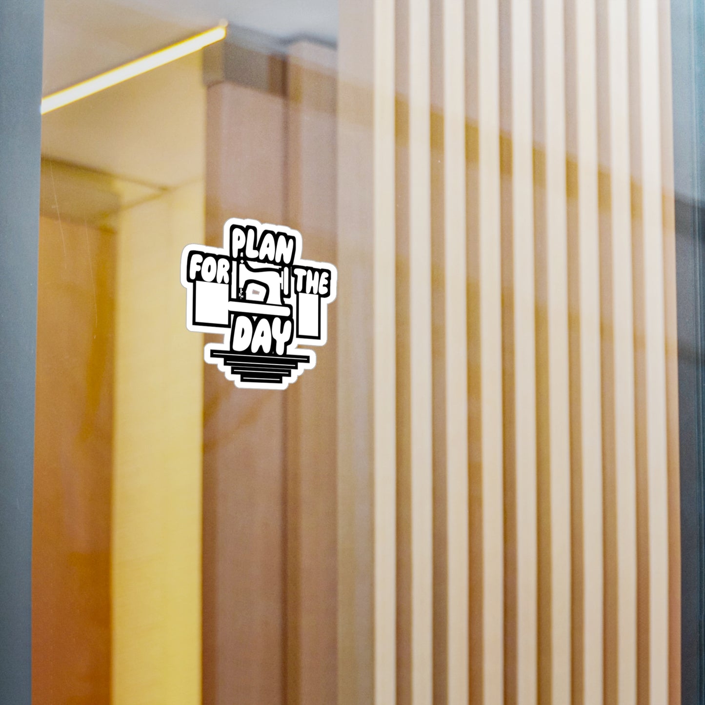 Plan for the Day - Sewing Sticker for Wall, Laptop, Window, Truck, Car Sewing Gift Vinyl Sew Decal Sticker