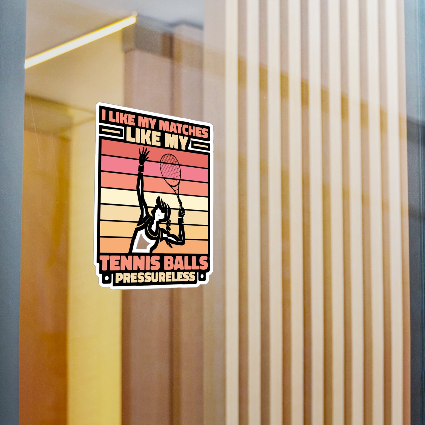 I Like My Matches - Padel Sticker for Laptop Sticker. Water Bottle Sticker, Vinyl Padel court Decal - Padel Gift