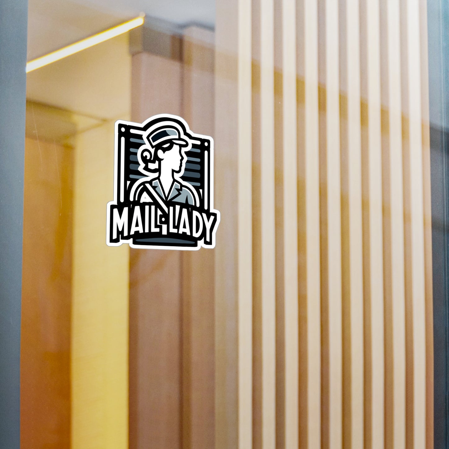 Mail Lady  - Postal worker Sticker for Laptop Sticker. Water Bottle Sticker, Vinyl Funny postal worker Decal - Postal worker Gift