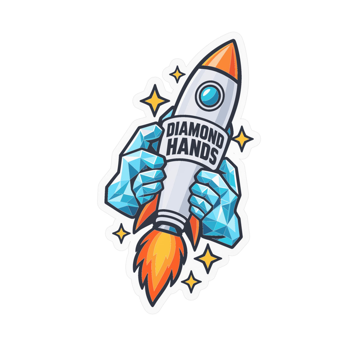 Day Trading Sticker - Diamond Hands Decals for the Stock Market and Forex Trader, Laptop & Water Bottle Decor