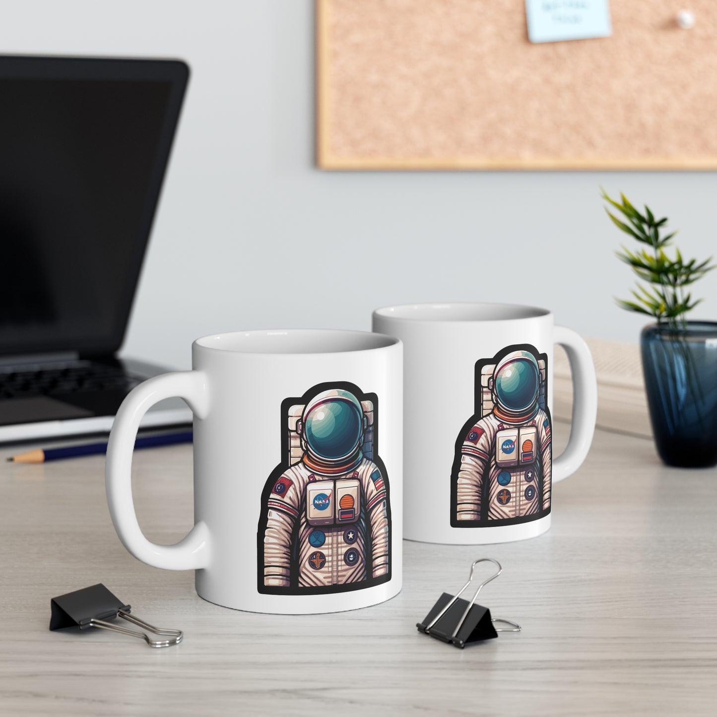 Astronaut - Space Mug for Coffee 11oz. Space Cup, White ceramic, Astronaut Mug, Cosmos Tea Cup - Space Gift