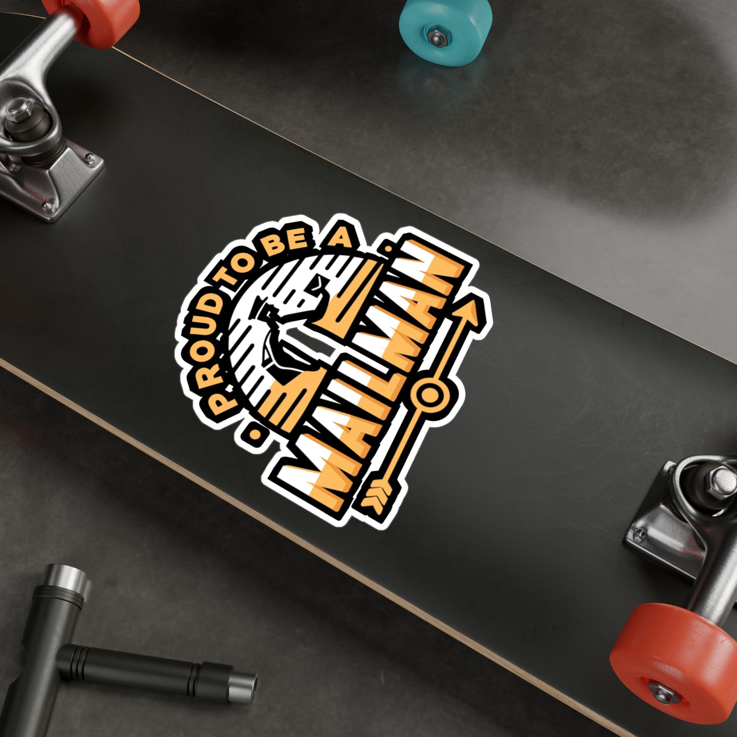 Proud to be a Mailman - Postal worker Sticker for Laptop Sticker. Water Bottle Sticker, Vinyl Funny postal worker Decal - Postal worker Gift