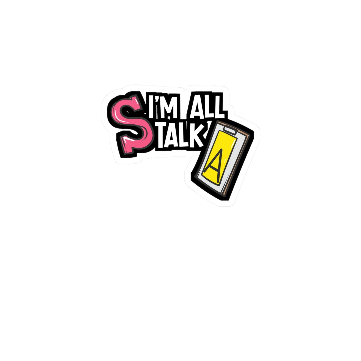 I'm All Talk - Speech-pathology Sticker for Laptop Sticker. Water Bottle Sticker, Vinyl Phoneme Decal - Speech-pathology Gift