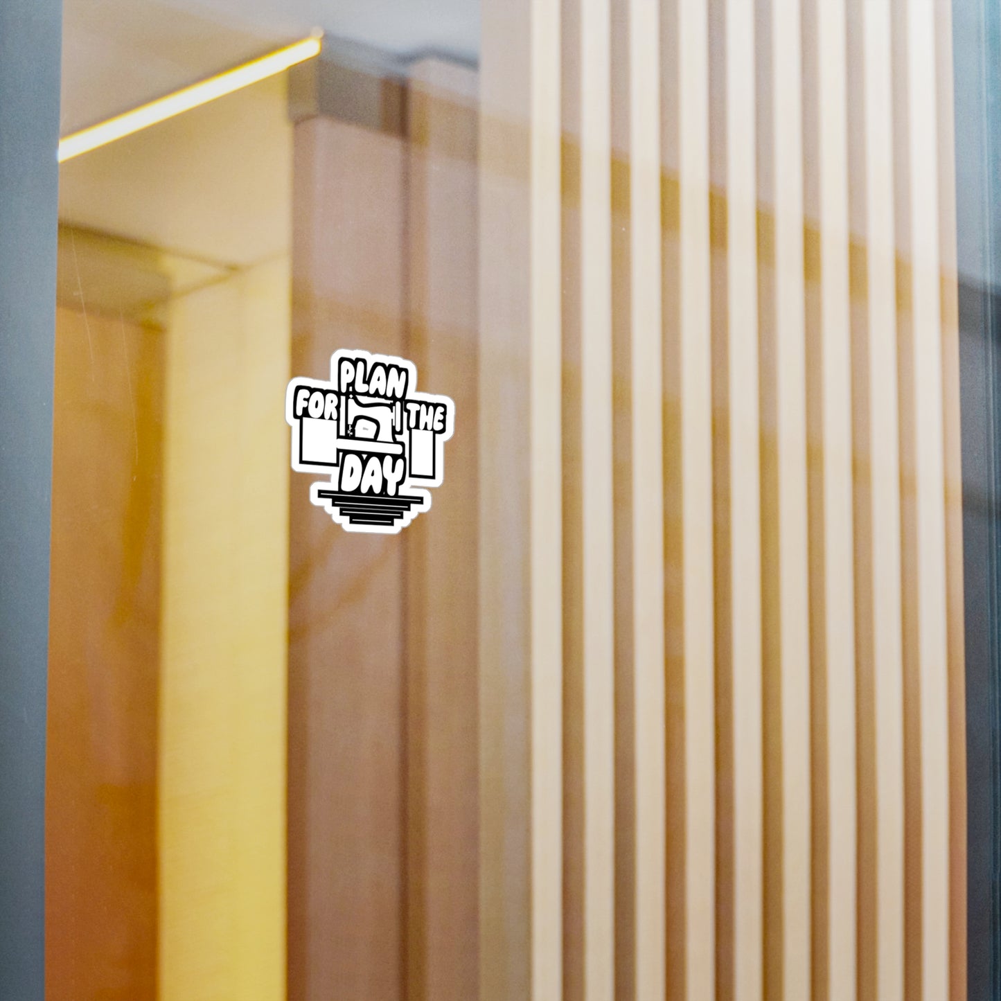 Plan for the Day - Sewing Sticker for Wall, Laptop, Window, Truck, Car Sewing Gift Vinyl Sew Decal Sticker