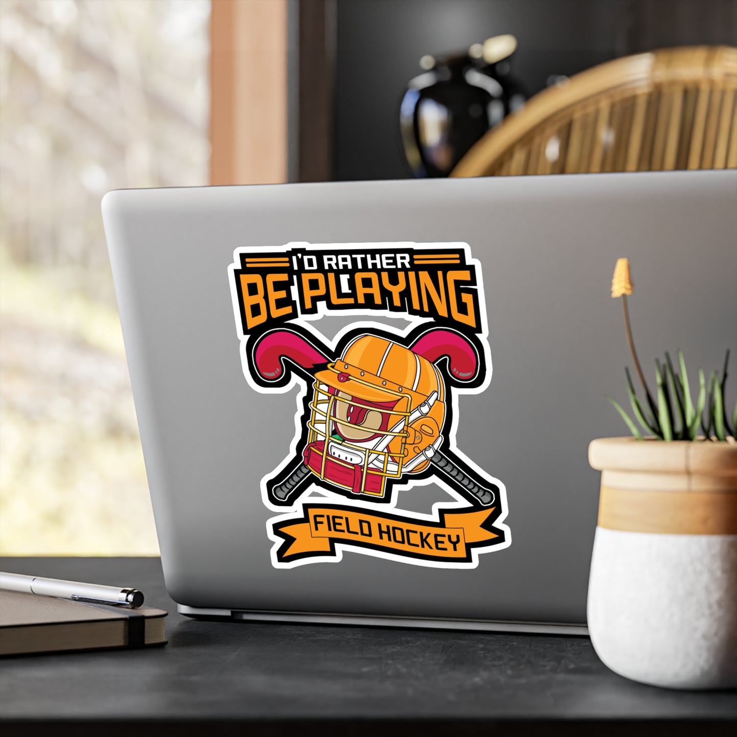 Be Playing Field Hockey - Field hockey Sticker for Laptop Sticker. Water Bottle Sticker, Vinyl Hockey Decal - Field hockey Gift