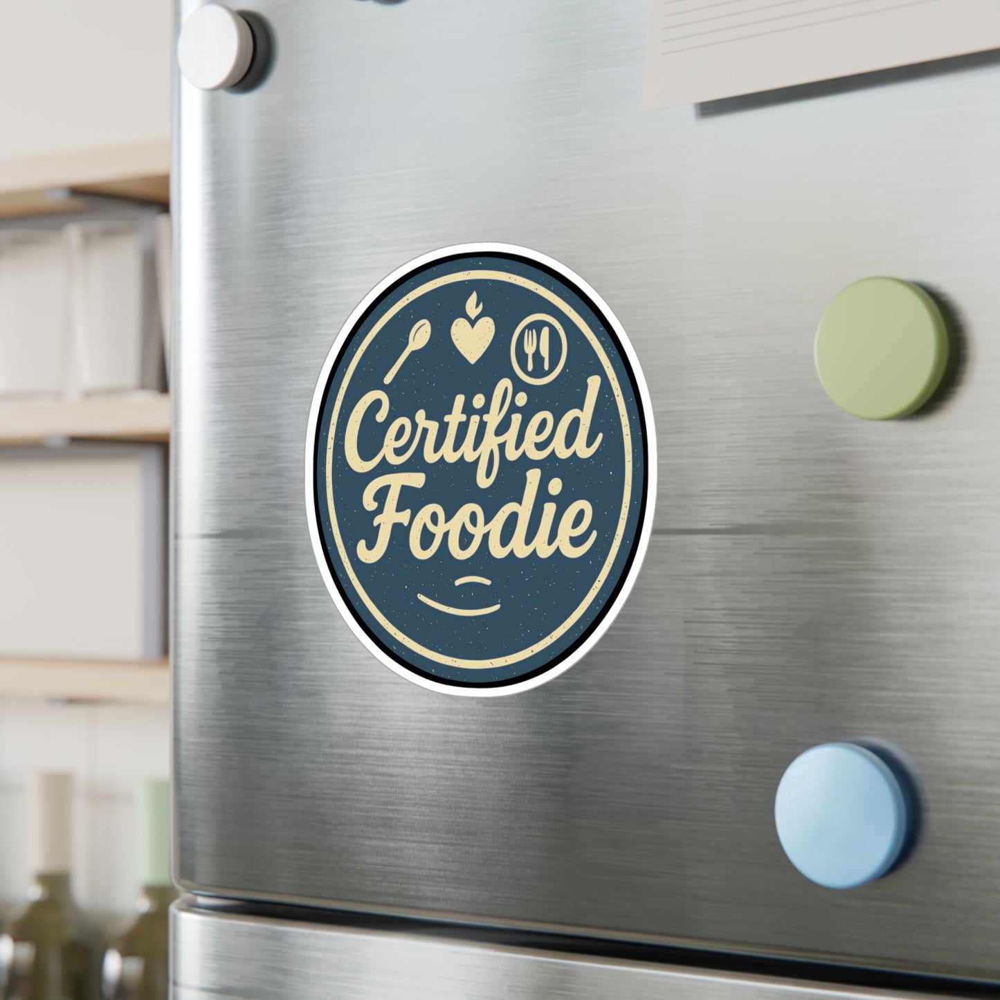 Foodie Sticker – Certified Foodie Vinyl Decals for Laptops & Water Bottles, Gift for Snack Lovers & Snack Enthusiasts, Waterproof Design
