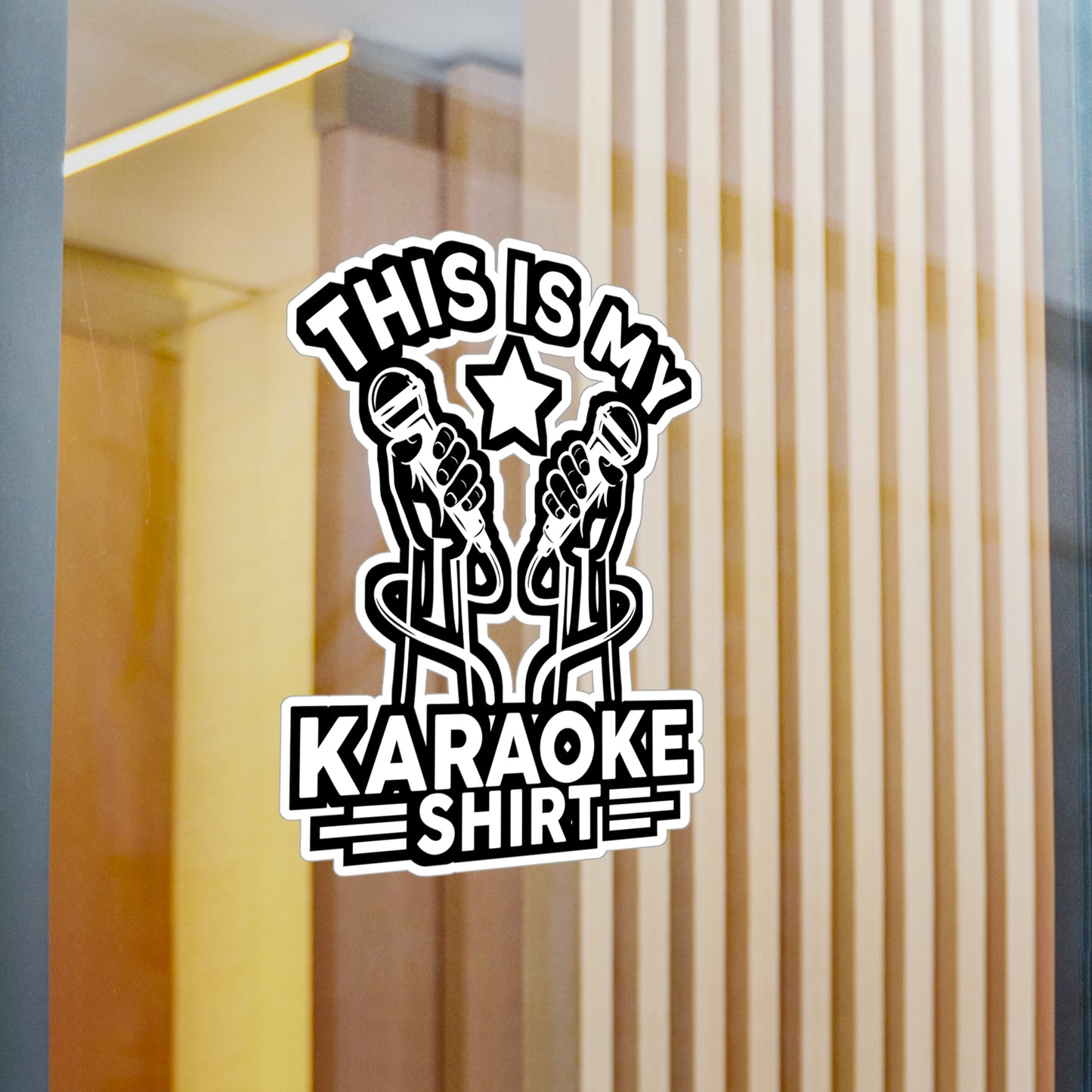 Paraoke Party Singing  - Karaoke Sticker for Laptop Sticker. Water Bottle Sticker, Vinyl Karaoke party Decal - Karaoke Gift