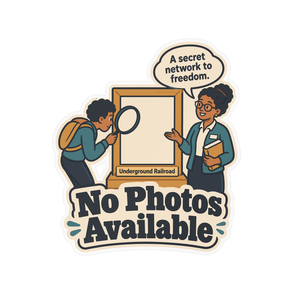 Librarian Sticker - No Photos Available Design, Fabulous Magical Unicorn Decals for Laptop and Water Bottle
