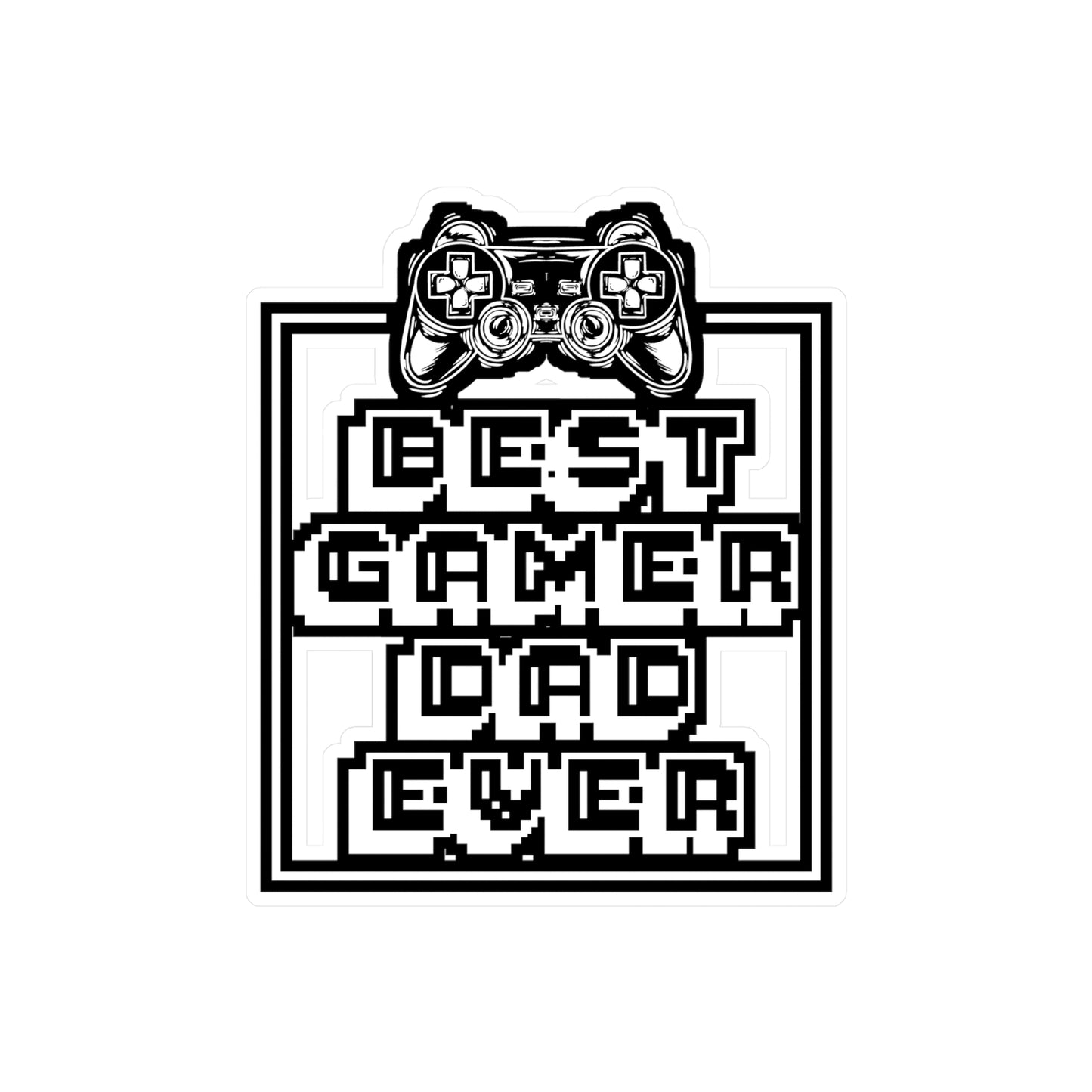 Gamer Dad - Gamer Sticker for Car Window Laptop Sticker. Water Bottle Sticker, Vinyl Gaming Decal, Geek Sticker - Gamer Gift