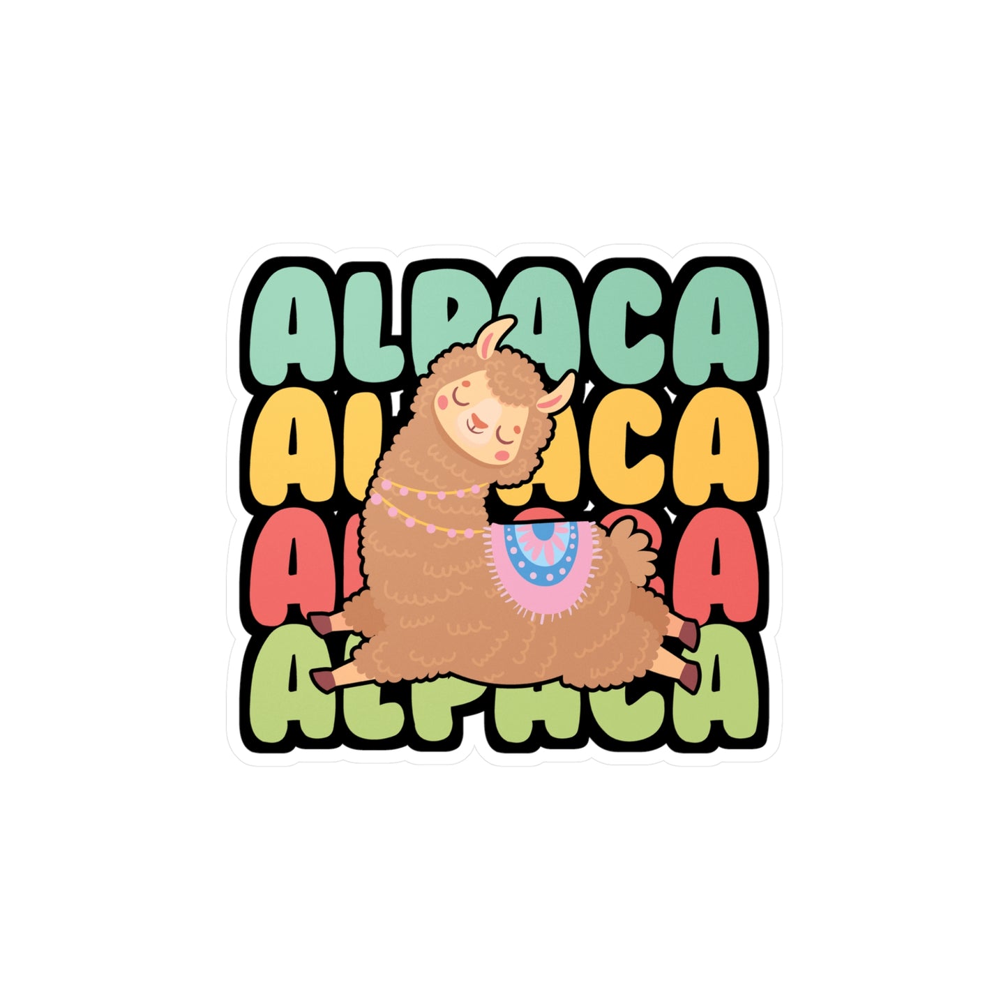 Alpaca - Alpaca Sticker for Car Window Laptop Sticker. Water Bottle Sticker, Vinyl Alpacas Decal, Lama Sticker - Alpaca Gift