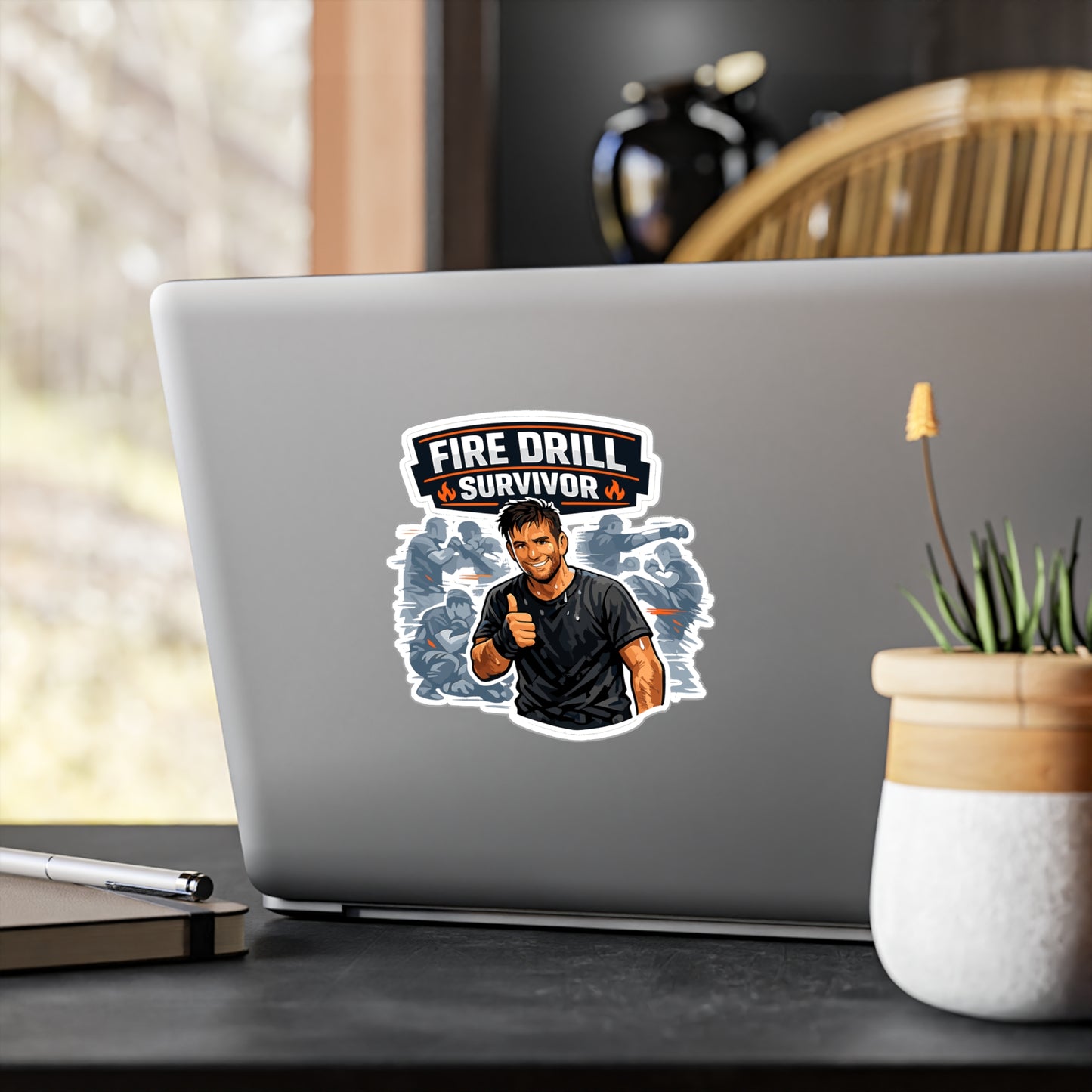 Krav Maga Sticker Fire Drill Survivor Martial Arts Self Defense Decals Waterproof Vinyl for Laptop Water Bottle