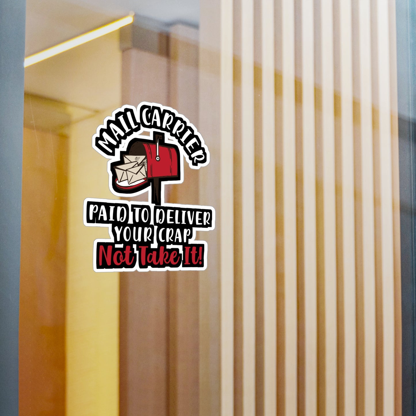 Mail Carrier | Postal worker Sticker | Funny postal worker Decals | Postman Laptop Sticker | Postal worker Gift | Funny postal worker Gift