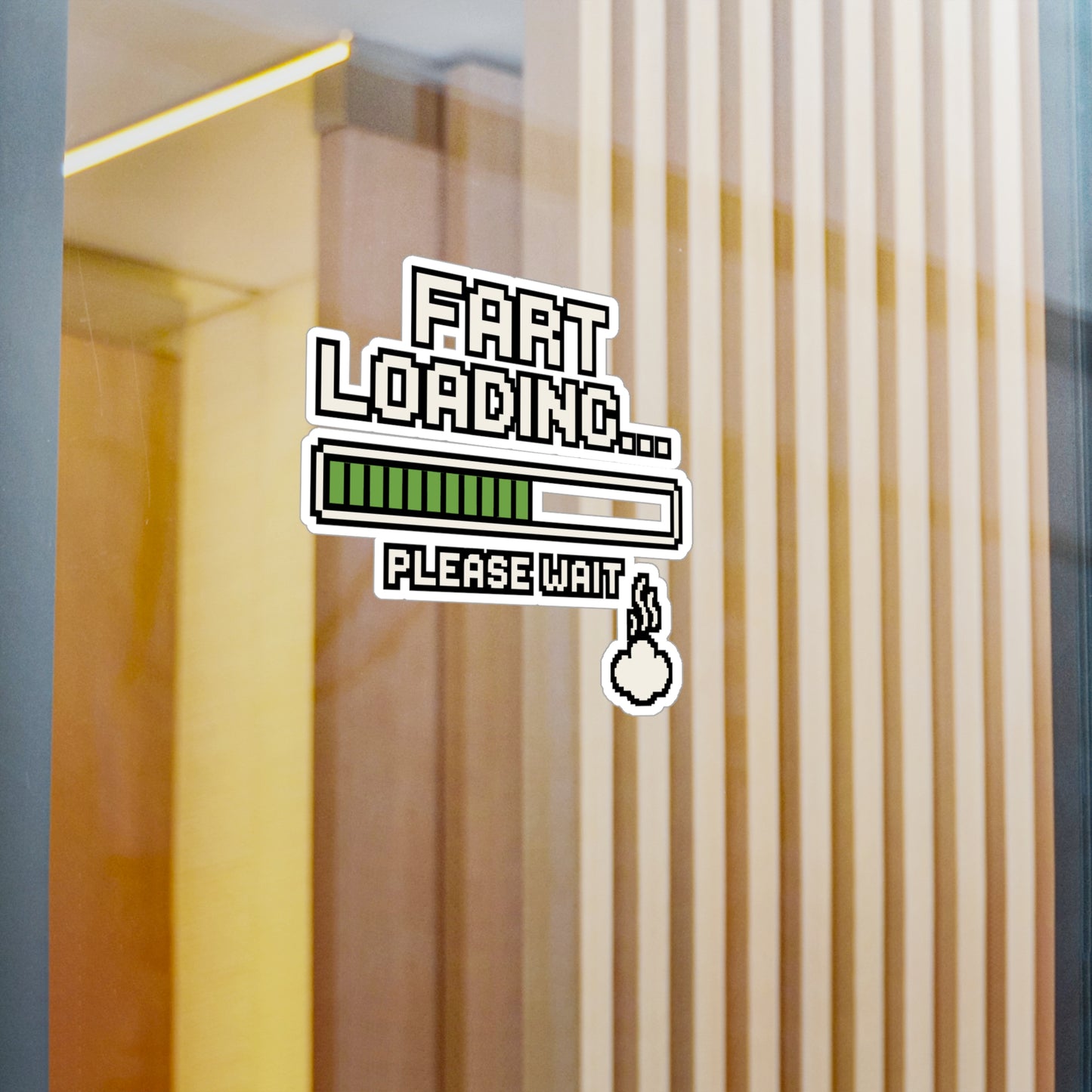 Fart Loading Please Wait – Funny Vinyl Sticker for Car, Laptop, or Water Bottle | Gag Gift, Humor Decal