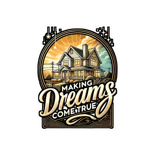 Making Dreams Come True – Travel Agent Sticker | Vinyl Decal for Laptop, Water Bottle, or Planner – Travel Advisor Gift