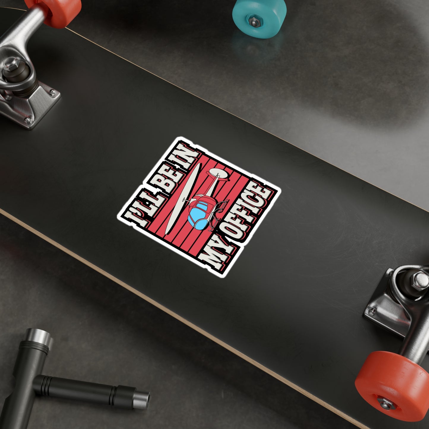 I'll Be In My Office - Helicopter Sticker for Laptop Sticker. Water Bottle Sticker, Vinyl Chopper Decal - Helicopter Gift