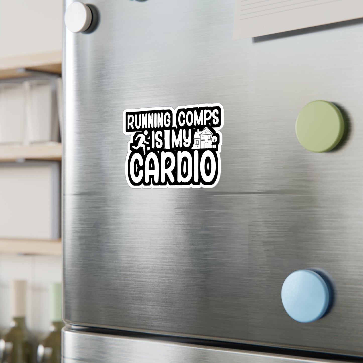 Running comps is my cardio - Real estate Sticker for Wall, Laptop, Window, Truck, Car Real estate Gift Vinyl Real estate agent Decal Sticker