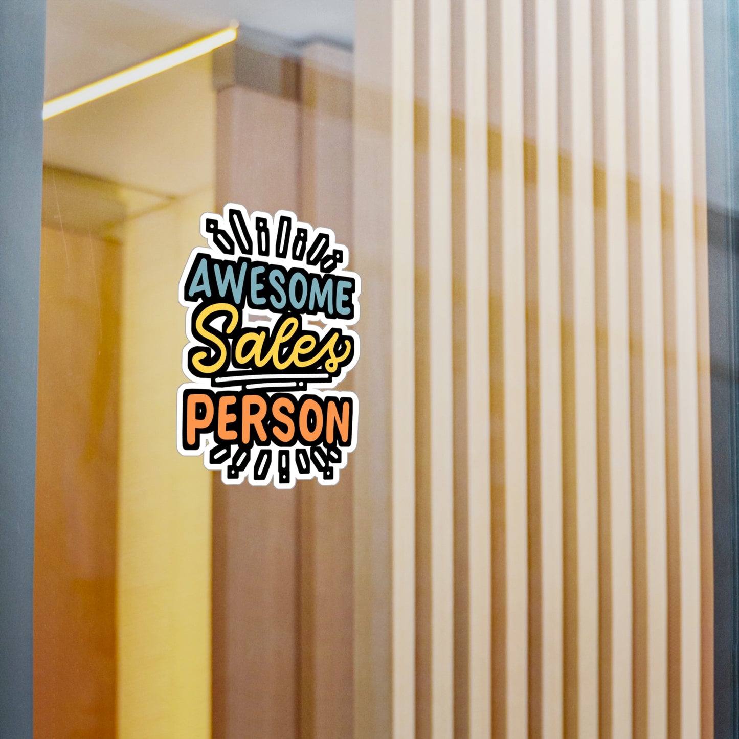 Awesome Salesperson | Salesman Sticker | Salesperson Vinyl Sticker | Assistant Laptop Sticker | Salesman Gift | Salesperson Gift