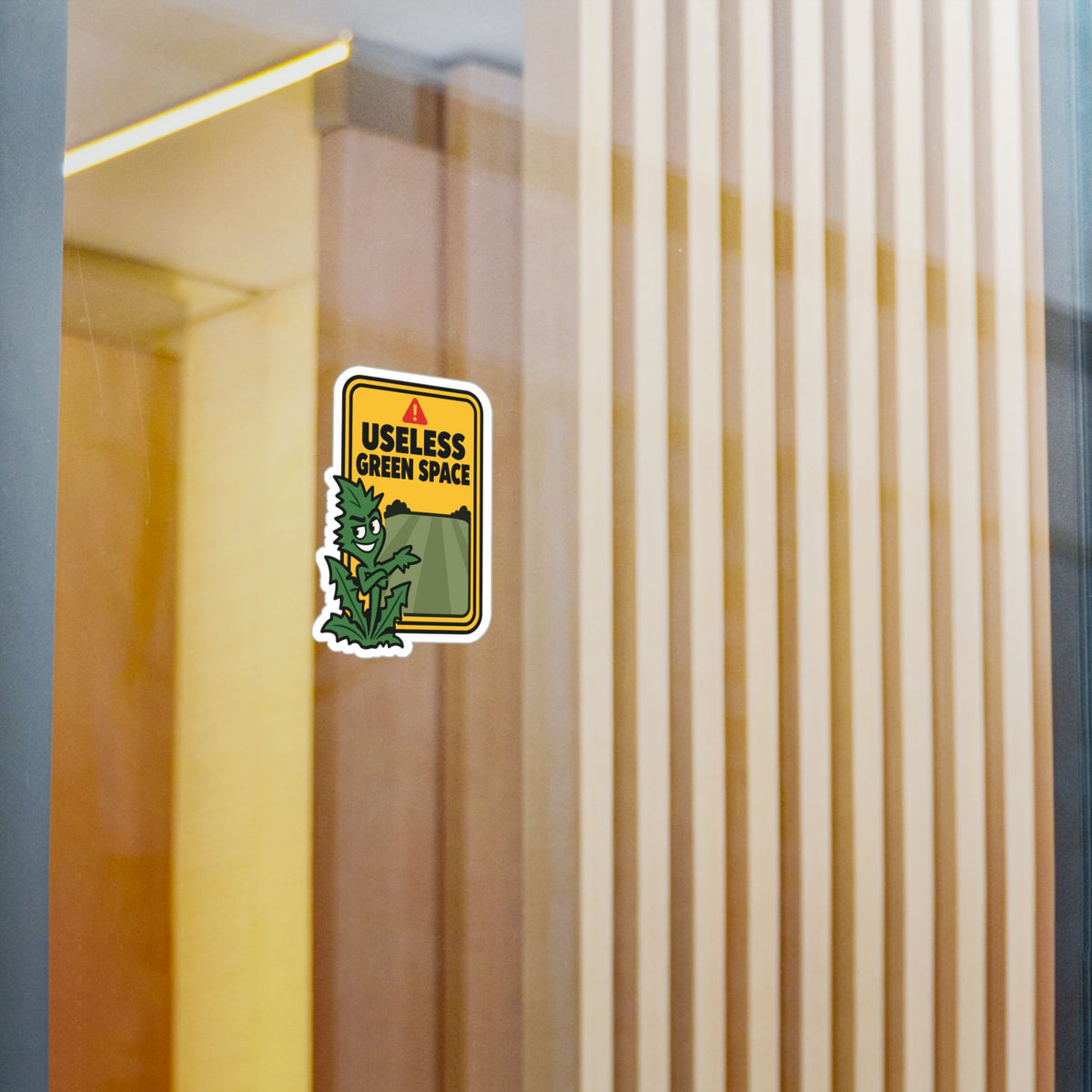 Plants Sticker - Useless Green Space Dandelion Design, Nature-Inspired Decals for Laptop or Water Bottle, Friendship Gift