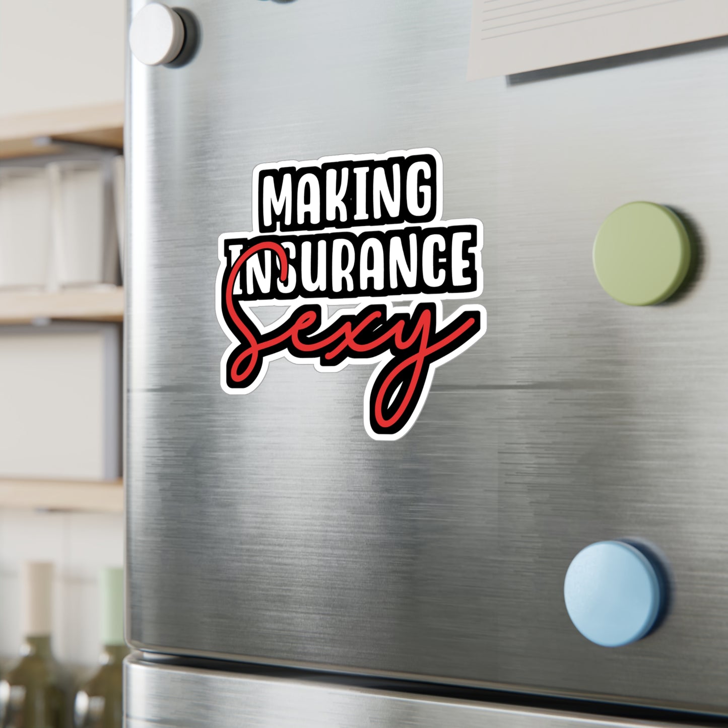 Maiking Insurance Sexy | Insurance-agent Sticker | Policy Decals | Premium Laptop Sticker | Insurance-agent Gift | Policy Gift