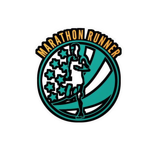 Marathon Runner - Marathon Sticker for Car Window Laptop Sticker. Water Bottle Sticker, Vinyl Running Decal, Funny Sticker - Marathon Gift