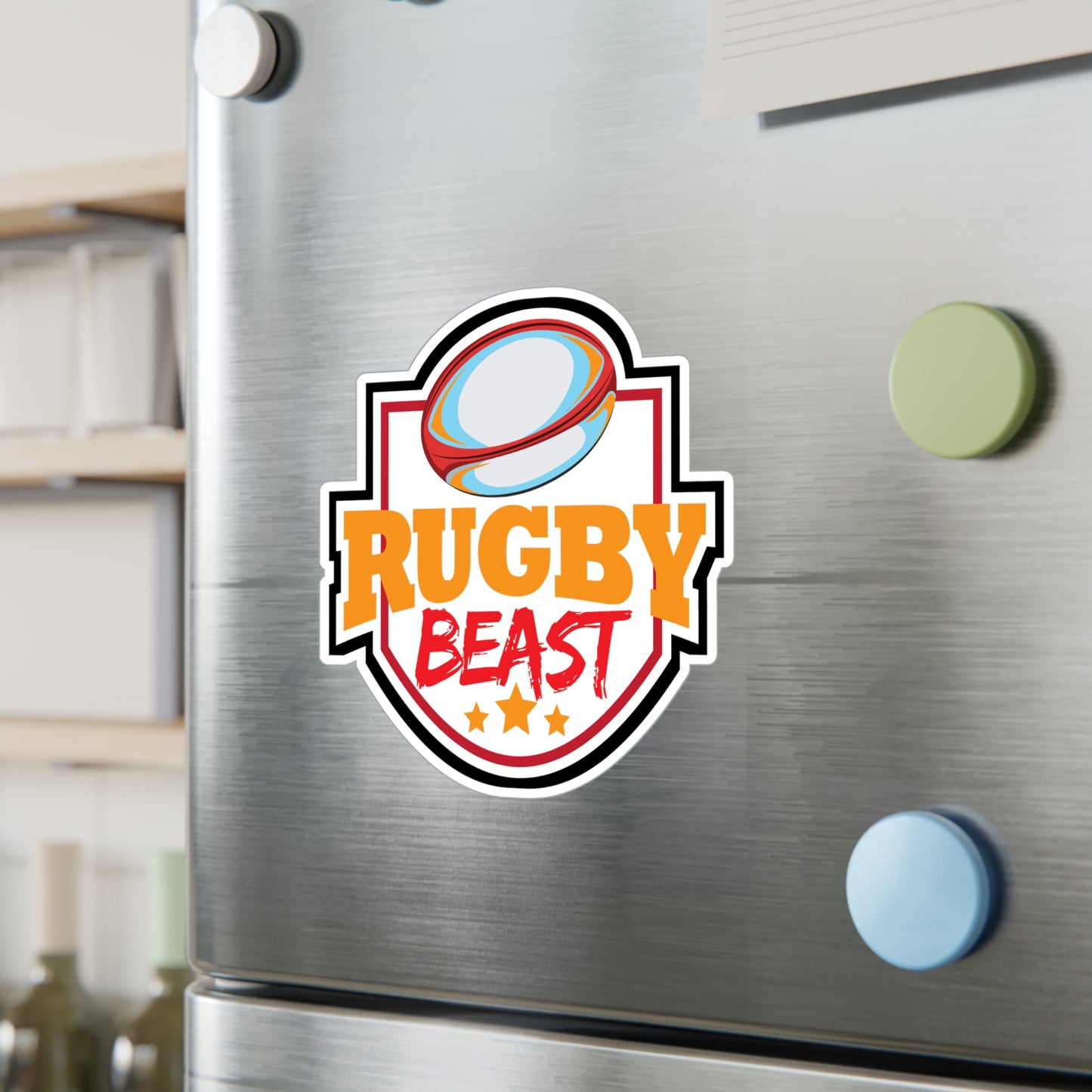 Rugby Player - Rugby player Sticker for Laptop Sticker. Water Bottle Sticker, Vinyl Quote Decal - Rugby player Gift