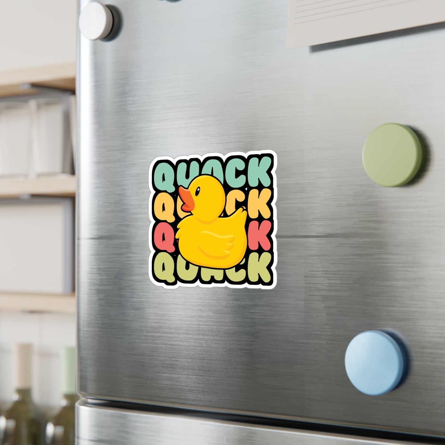 Quack Duck - Quack Sticker for Car Window Laptop Sticker. Water Bottle Sticker, Vinyl Rubber duck Decal, Geeky Sticker - Quack Gift