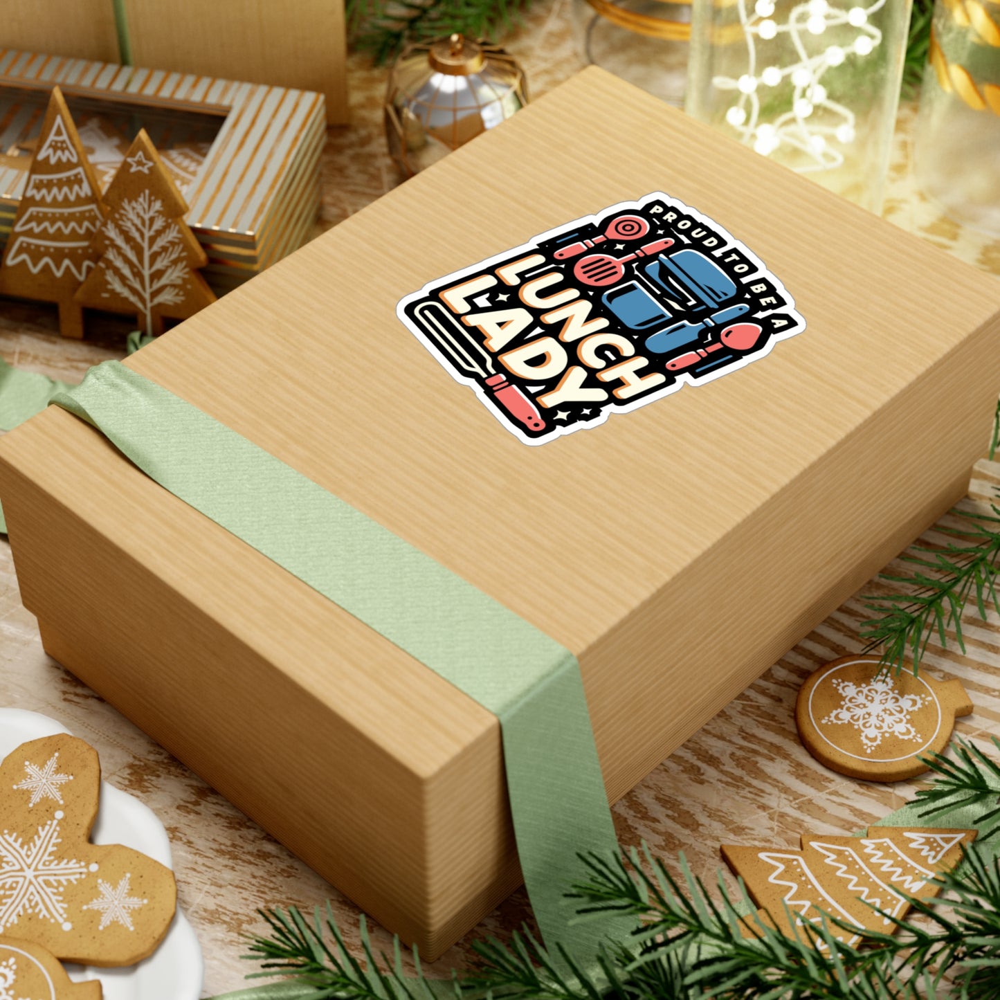 Proud to be a lunch lady  - Lunch lady Sticker for Laptop Sticker. Water Bottle Sticker, Vinyl Lunch Decal - Lunch lady Gift