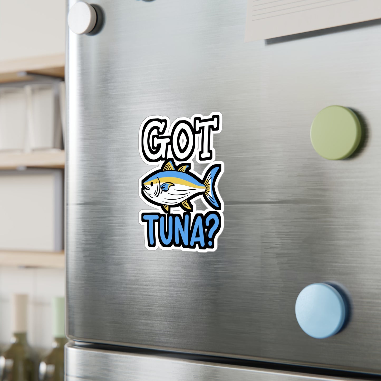 Got Tuna - Bluefin Sticker for Car Window Laptop Sticker. Water Bottle Sticker, Vinyl Tuna Decal, Trolling Sticker - Bluefin Gift