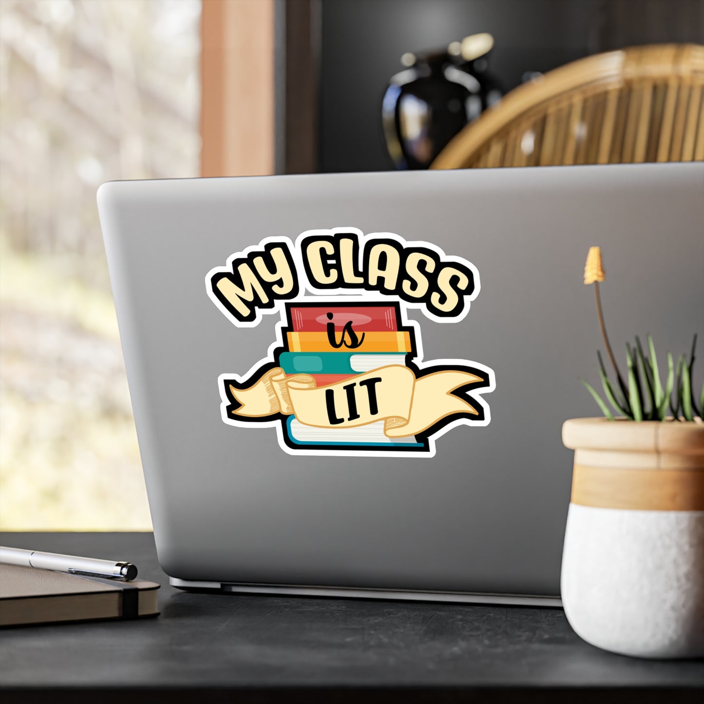 My Class Is Lit | Reading Sticker | Day Decals | Book Laptop Sticker | Reading Gift | Day Gift