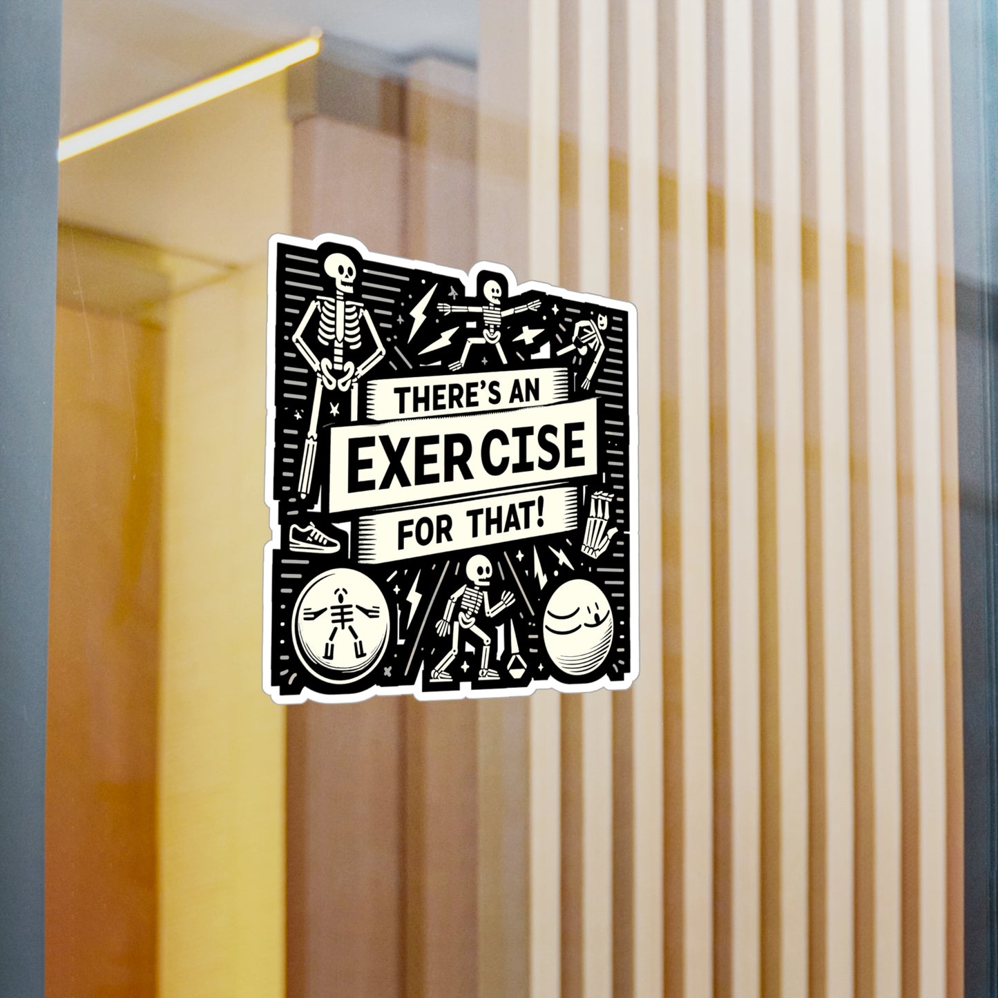 There's An Exercise For That - Physical-therapy Sticker for Laptop Sticker. Water Bottle Sticker, Vinyl Physical-therapist Decal - Physical-therapy Gift