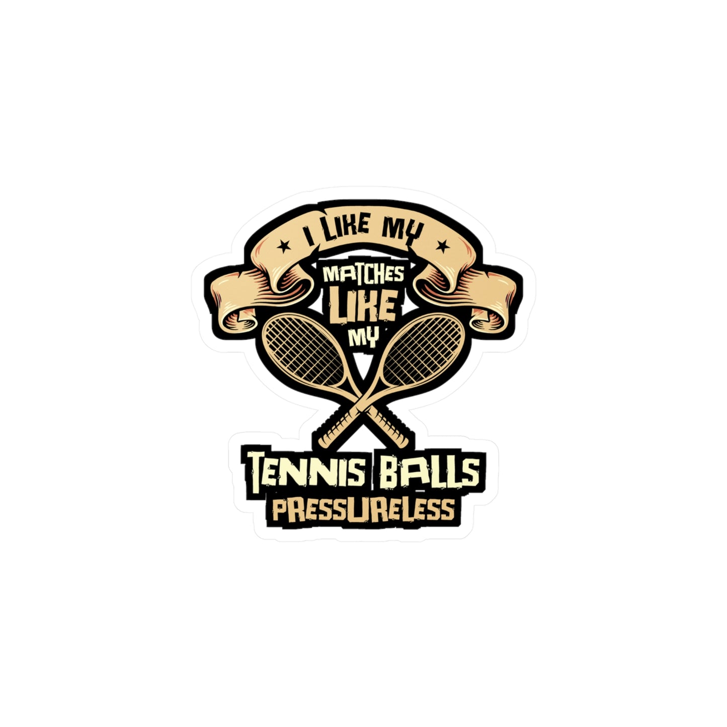 I Like My Matches - Padel Sticker for Laptop Sticker. Water Bottle Sticker, Vinyl Padel court Decal - Padel Gift