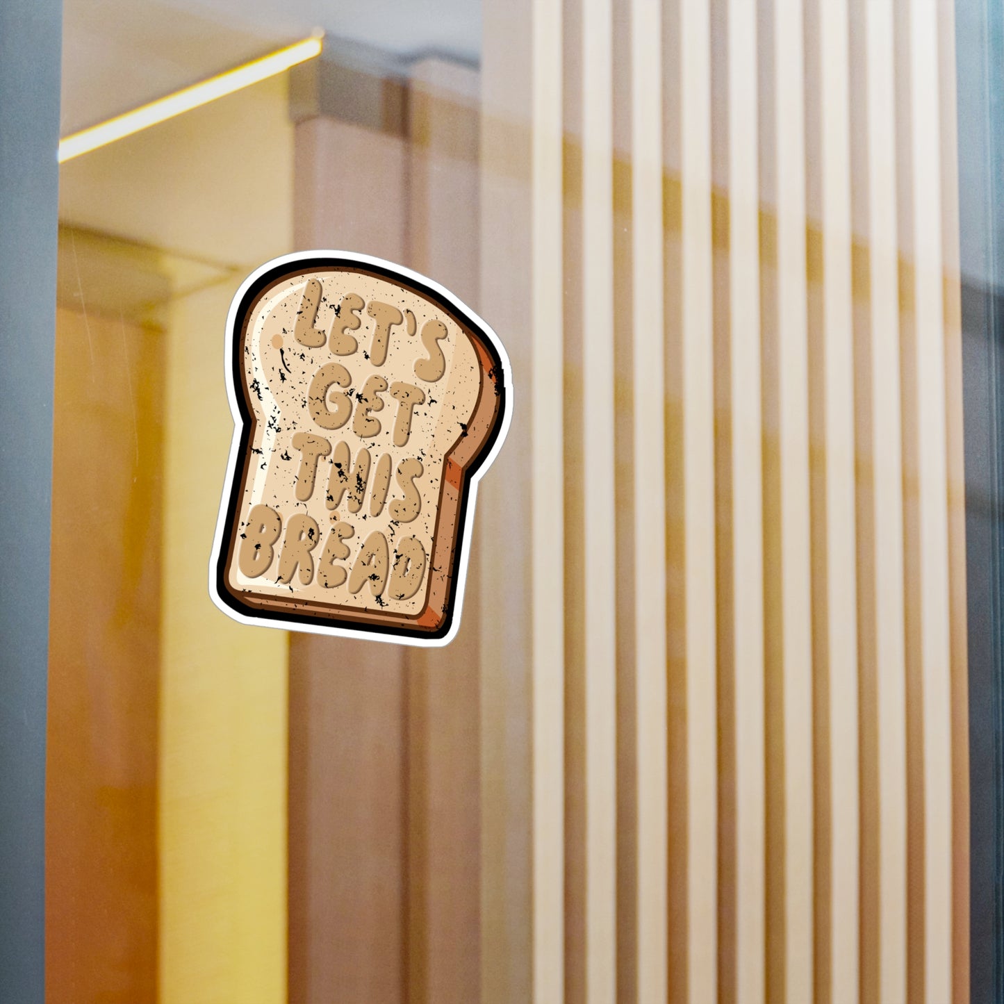 Let's Get This Bread - Baking Sticker for Laptop Sticker. Water Bottle Sticker, Vinyl Cake-decorator Decal - Baking Gift