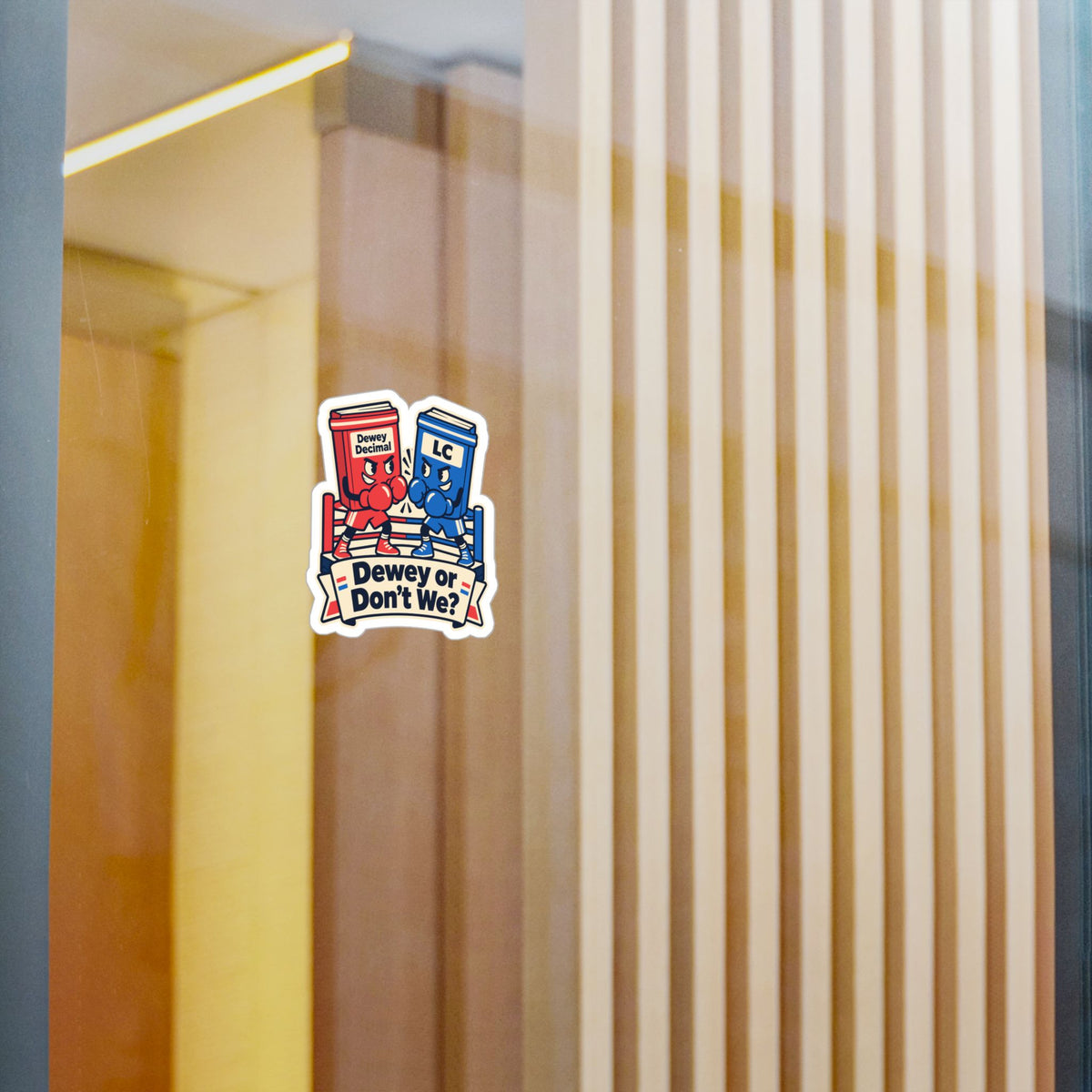 Librarian Sticker - Dewey or Don’t We? Fabulous, Magical Unicorn Decals for Laptop and Water Bottle