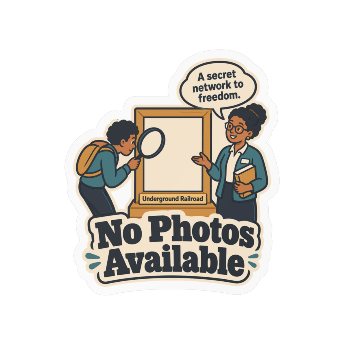 Librarian Sticker - No Photos Available Design, Fabulous Magical Unicorn Decals for Laptop and Water Bottle