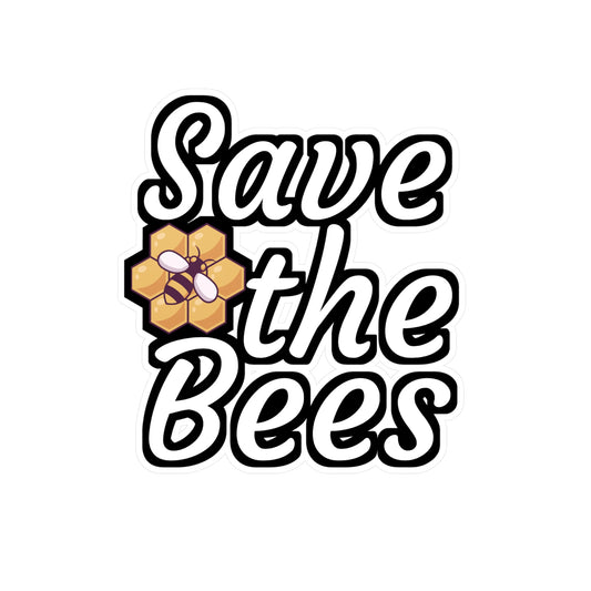 Save the bees - Beekeeper Sticker for Wall, Laptop, Window, Truck, Car Beekeeper Gift Vinyl Beekeepers Decal Sticker