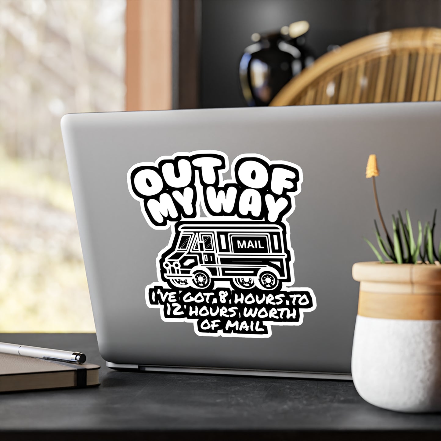 Postman Letterbox Postalworker - Postman Sticker for Laptop Sticker. Water Bottle Sticker, Vinyl Worker Decal - Postman Gift