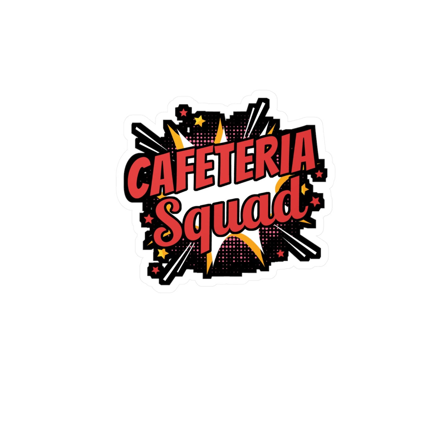 Cafeteria Squad | Lunch lady Sticker | Lunch Decals | School Laptop Sticker | Lunch lady Gift | Lunch Gift