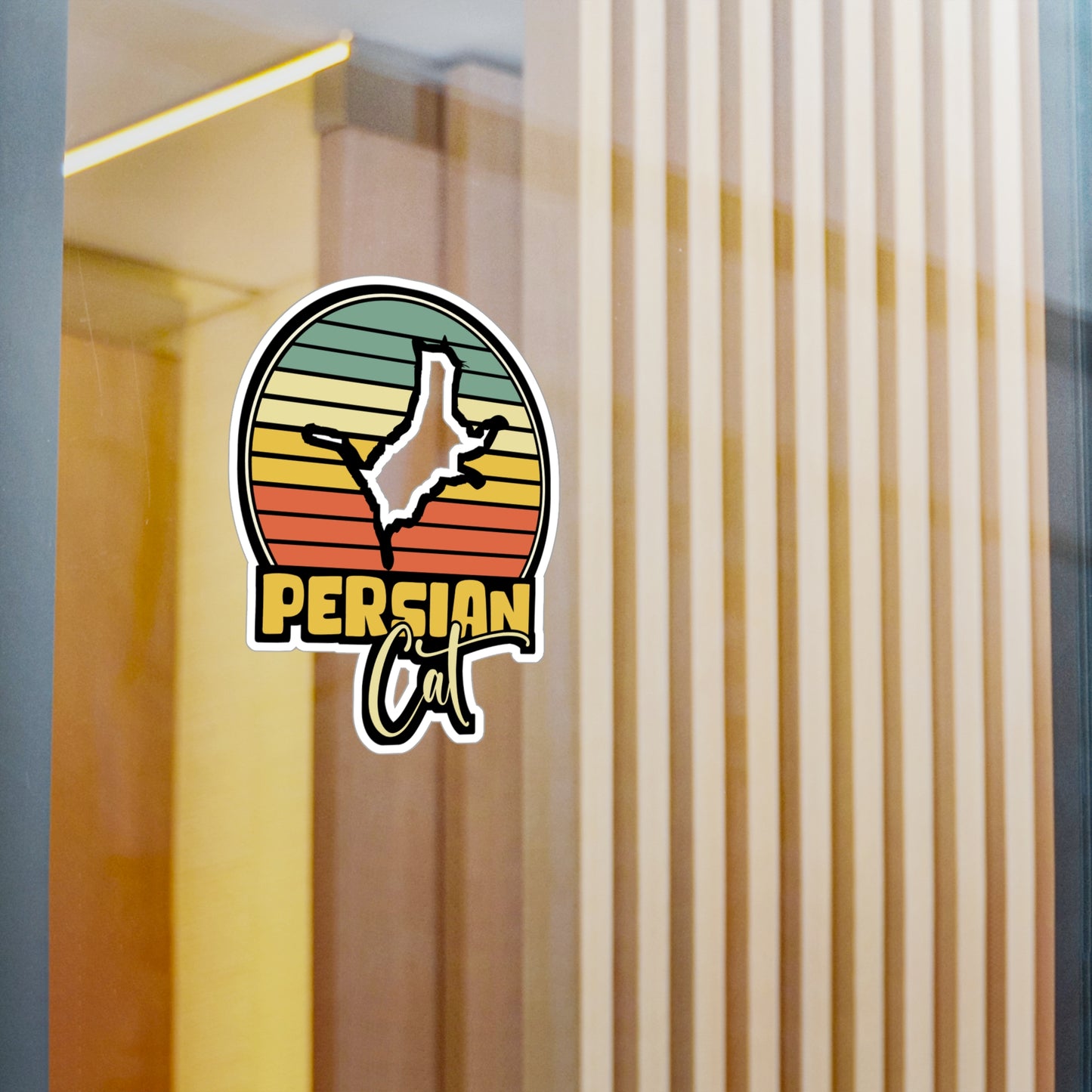 Persian Cat - Kittens Sticker for Car Window Laptop Sticker. Water Bottle Sticker, Vinyl Ruler Decal, Pet Sticker - Kittens Gift