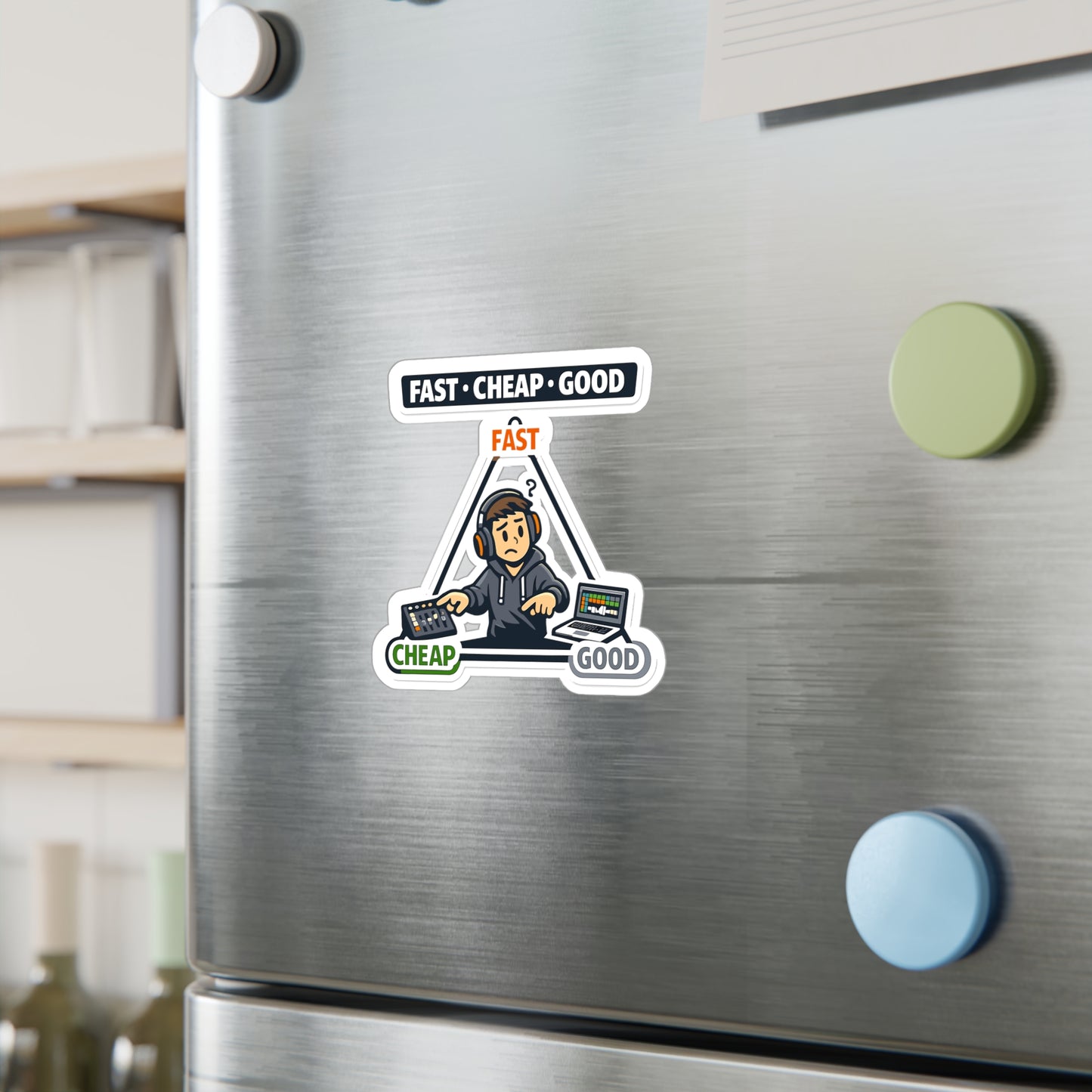 Audio Engineer Sticker Fast • Cheap • Good Vinyl Waterproof Decals for Laptop, Water Bottle, Sound Engineer Audio Technician Monitor