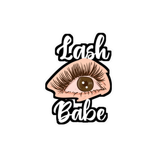 Lash Babe - Lash-artist Sticker for Laptop Sticker. Water Bottle Sticker, Vinyl Makeup-artist Decal - Lash-artist Gift