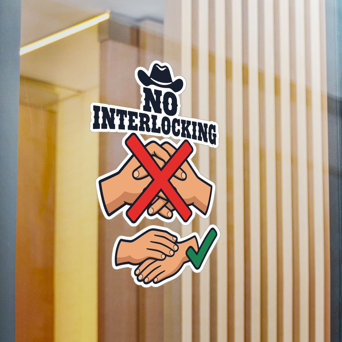 Line Dance Sticker – "No Interlocking" Western Decals for Dancers Who Love Country Life, Laptop & Water Bottle