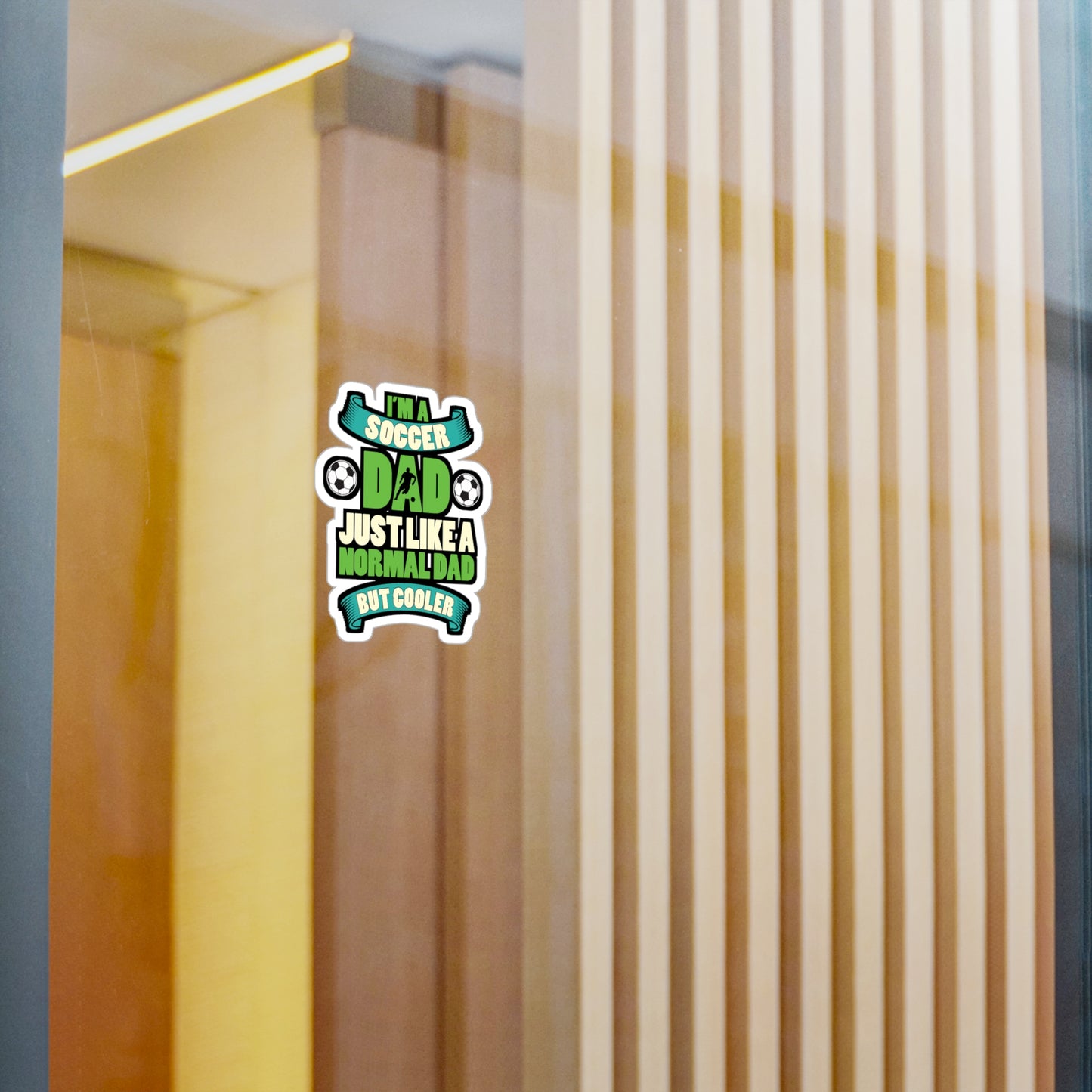 Im a soccer dad just like a normal dad but cooler - Football Sticker for Laptop Sticker. Water Bottle Sticker, Vinyl  Decal - Football Gift