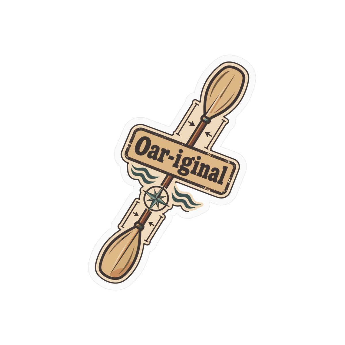 Kayak Sticker Oar-iginal - Funny Kayaking and Rowing Decals for Laptop or Water Bottle, Kayaker Gift