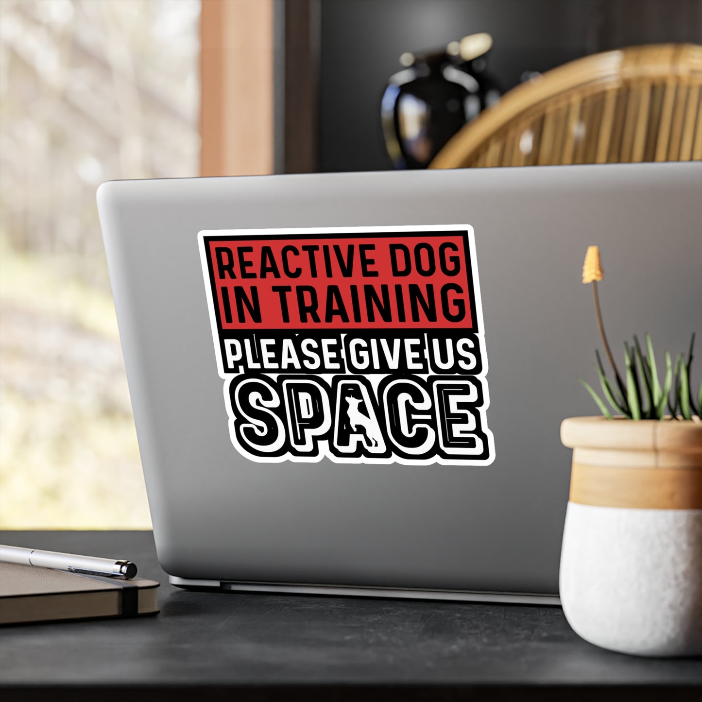 Reactive Dog In Training Please Give Us Space | Dog-trainer Sticker | Agility Decals | Dog-trainer Gift